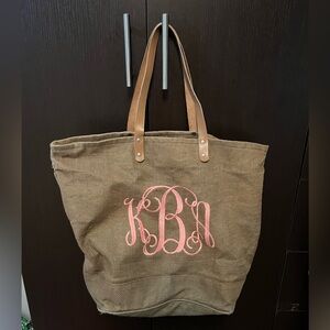 kBa monogram beach bag